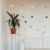 Polka Dots Wall Sticker (PVC Vinyl, 7cm (diameter) x 70 pieces, Self-adhesive) - Rangoli